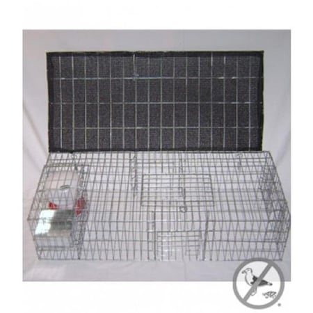 Bird-B-Gone Bird B Gone BMP-SW-SP-SFW Pigeon Trap With Shade, Food & Water Containers, 35 x 16 x 8 in. BMP-SW/SP-SFW